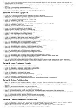 API RP 10D-2 - Recommended Practice for Centralizer Placement and Stop Collar Testing, Petroleum and natural gas industries -