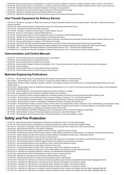 API RP 500 - Recommended Practice for Classification of Locations for Electrical Installations at Petroleum Facilities Classi