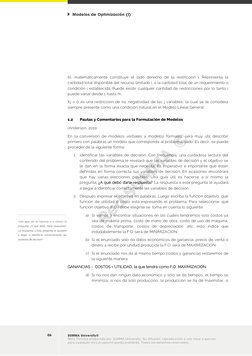 Modelos de Optimización (I) 
 
06 
SUMMA University® 
Nota Técnica preparada por SUMMA University. Su difusión, reproducció