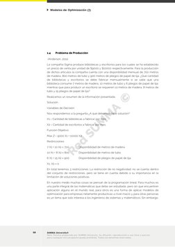 Modelos de Optimización (I) 
 
08 
SUMMA University® 
Nota Técnica preparada por SUMMA University. Su difusión, reproducció
