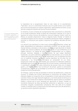 Modelos de Optimización (I) 
 
09 
SUMMA University® 
Nota Técnica preparada por SUMMA University. Su difusión, reproducció