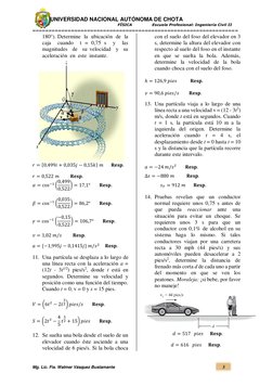 UNIVERSIDAD NACIONAL AUTÓNOMA DE CHOTA 
                                                                    FÍSICA