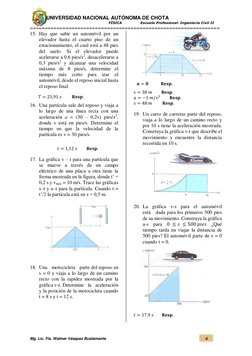 UNIVERSIDAD NACIONAL AUTÓNOMA DE CHOTA 
                                                                    FÍSICA
