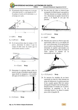 UNIVERSIDAD NACIONAL AUTÓNOMA DE CHOTA 
                                                                    FÍSICA