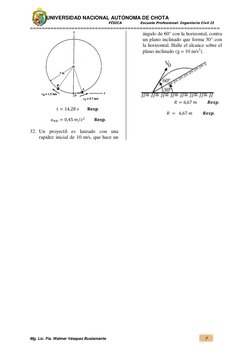 UNIVERSIDAD NACIONAL AUTÓNOMA DE CHOTA 
                                                                    FÍSICA