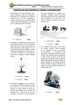 UNIVERSIDAD NACIONAL AUTÓNOMA DE CHOTA 
                                                                    FÍSICA