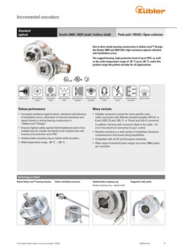1
kuebler.com
IP
-40°... +85°C
© Fritz Kübler GmbH, subject to errors and changes. 12/2022
Incremental encoders
Push-pull / R