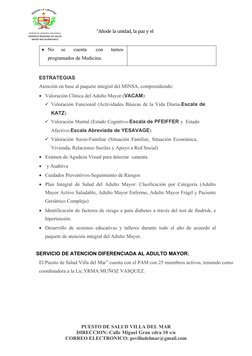 Plan de Trabajo para Adultos Mayores 2023 | PDF | Adultos | Vejez