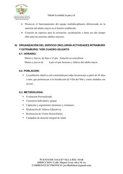 Plan de Trabajo para Adultos Mayores 2023 | PDF | Adultos | Vejez