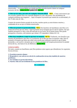 misericordia… La misma Biblia nos enseña que Dios escucha nuestro clamor en cualquier 
momento del día: (Salmo 34:15).1 pedro