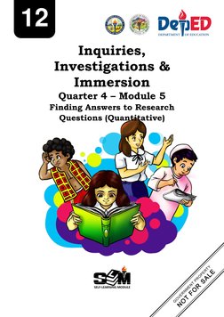 Q4 Module 5 Inquiries Investigations and Immersion | PDF | Business ...