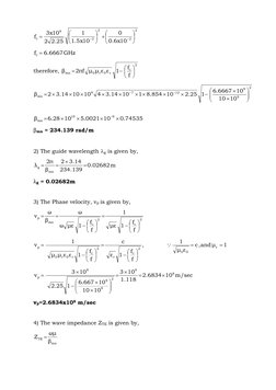 Waveguide Problems and Solutions | PDF | Waveguide | Wavelength