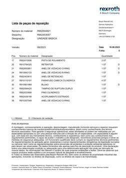 Lista de peças de reposição
16.08.2023
5
R902504921
R902453057
08/2023
Versão:
Desenho:
Número do material:
Designação:
Bosch