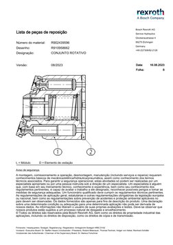 Lista de peças de reposição
16.08.2023
8
R902439596
R910958662
08/2023
Versão:
Desenho:
Número do material:
Designação:
Bosch