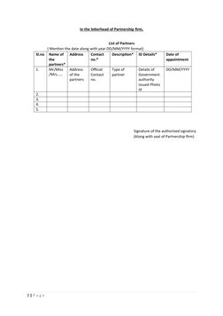 Director and Partner List Formats | PDF | Authentication | Access Control