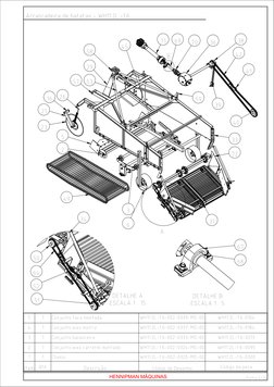 A
B
49
16
23
26
5
2
3
6
31
42
39
40
36
38
69
71
70
29
53
57
58
59
72
33
45
21
41
DETALHE A
ESCALA 1 : 15
50
64
52
51
34
DETAL