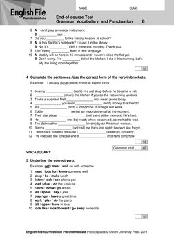 EF4e Preint Endtest B | PDF
