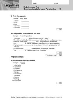 EF4e Preint Endtest B | PDF