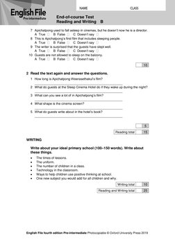 EF4e Preint Endtest B | PDF