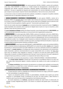 Oposición Trabajo Social JCCM 
                                        TEMA 6 – MODELOS DE INTERVENCIÓN
El MODELO DE INTERVEN