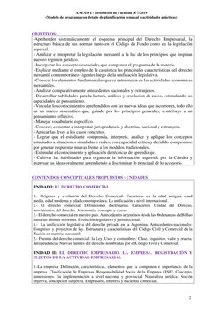 ANEXO I - Resolución de Facultad 877/2019 
(Modelo de programa con detalle de planificación semanal y actividades prácticas)