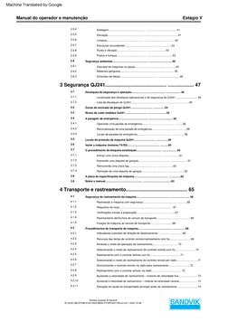 Locais  de  proteção  da  máquina  QJ241............................. ................59
Requisitos  do  local...............