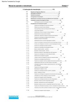 Direitos  autorais  ©  Sandvik
11.7.5
Fazendo  uma  verificação  da  tensão  da  esteira .............................. .....