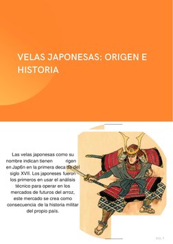Las velas japonesas como su 
nombre i