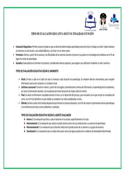 Tipos y Modelos de Evaluación Educativa | PDF | Evaluación | Ciencia ...