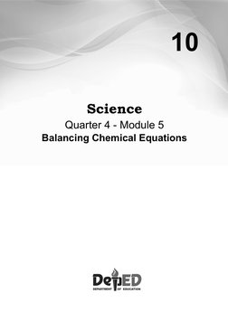 SCIENCE 10 Q4 Module 5 Balancing Chemical Equations | PDF | Chemistry ...