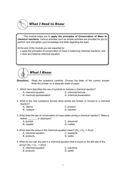 SCIENCE 10 Q4 Module 5 Balancing Chemical Equations | PDF | Chemistry ...