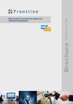  
Brochure SAP Business One 
 
 
  New levels of control for small and          
 
 
  midsized businesses   
