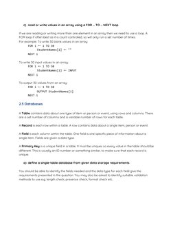 IGCSE Computer Science Paper 2 Notes | PDF | Table (Database) | Control ...