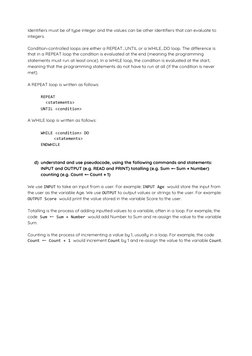 IGCSE Computer Science Paper 2 Notes | PDF | Table (Database) | Control ...