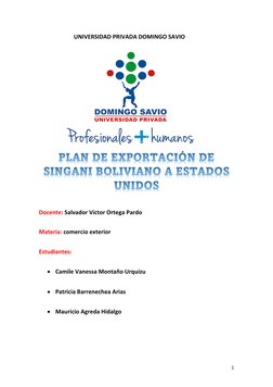 1 
                        UNIVERSIDAD PRIVADA DOMINGO SAVIO 
 
 
 
 
 
 
 
 
 
 
 
 
 
 
 
 
Docente: Salvador Víctor Orte