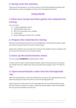 5mg semaglutide 2ml bac water Step-by-Step Guide to Injection Preparation Semaglutide Mixing and Dosing Guide