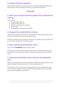 Semaglutide Mixing and Dosing Guide | PDF | Syringe