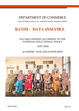 B.COM - Regular 
Page 2 of 57 
 
 
 
 
 
 
DEPARTMENT OF COMMERCE 
Central College Campus, Dr. Ambedkar Veedhi, Bengaluru-560