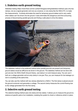 Ground Testing Methods Overview | PDF | Electrical Resistance And ...