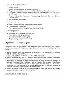 Línea construccionista y sistémica:
Terapia familiar (https://es.wikipedia.org/wiki/Terapia_familiar).
Terapia familiar estru