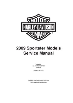 2009 Sportster Models Service Manual | PDF