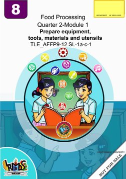 Food Processing 8-Q2-Module 1 | PDF | Self-Improvement