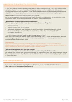 Acquittal Report Writing Guide | PDF | Information | Communication