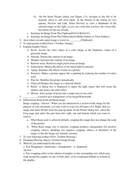 iii.  On the Insert Picture dialog (see Figure 1.5), navigate to the file to be 
inserted, select it, and click Open. At the