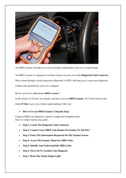 An OBD2 scanner can help you or your mechanic understand if your car’s in good shape.  
An OBD2 scanner is a diagnostic too