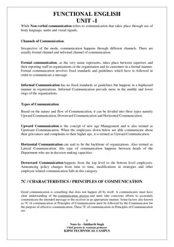 FUNCTIONAL ENGLISH 
UNIT -1 
7 
Notes by - Siddharth Singh 
Chief proctor & Assistant professor 
KIPM TECHNNICAL CAMPUS 
 
Wh