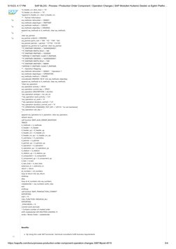 SAP Production Order BAPI Guide | PDF | Software Development | Computer ...