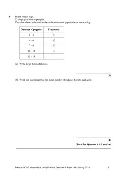 Edexcel GCSE Maths Practice Test Set 9 | PDF | Area | Triangle