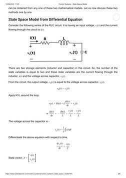 10/08/2022, 11:00
Control Systems - State Space Model
https://www.tutorialspoint.com/control_systems/control_systems_state_sp
