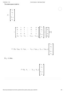 10/08/2022, 11:00
Control Systems - State Space Model
https://www.tutorialspoint.com/control_systems/control_systems_state_sp